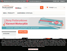 Tablet Screenshot of motocykle-karmot.pl
